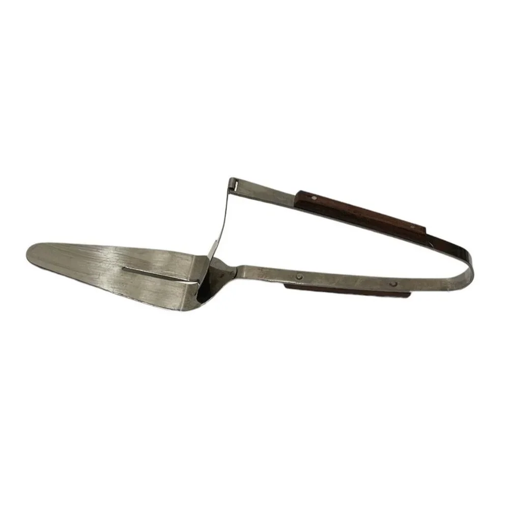 Vintage Japan Press N Serve Elegant Cake Pie Server Spatula Push Lever Wedding